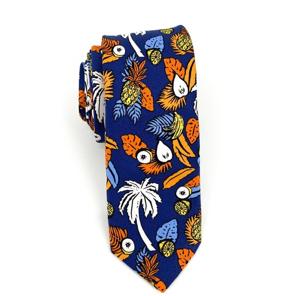 TED BAKER London Palm & Fruit Silk Print Tie NWOT - Picture 15 of 16